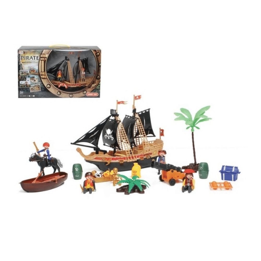 TrademarktΠειρατικό Καράβι Με Φιγούρες Αξεσουάρ Ήχο Και Φως 23Τμχ 44Χ14Χ26εκpapell.gr